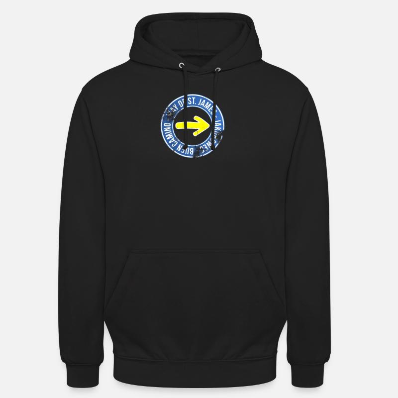 Pèlerinages à Saint-Jacques-de-Compostelle - Sweat-shirt à capuche unisexe - noir