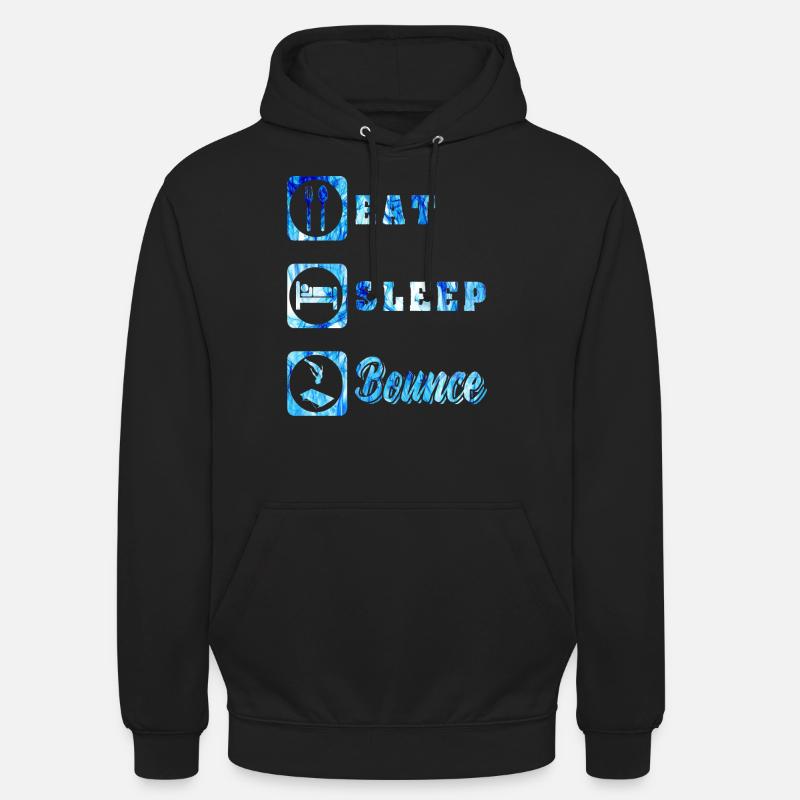 Trampoline - Sweat-shirt à capuche unisexe - noir