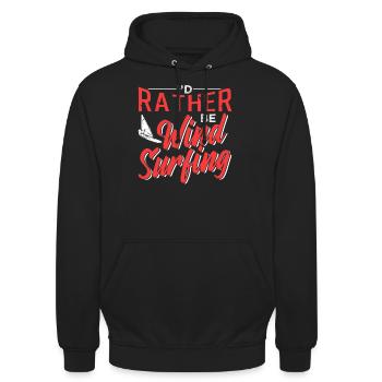 Windsurfen - Unisex Hoodie - Schwarz - Vorne - Alina (178cm) & Michal (187cm)