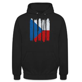 Czech Republic - Unisex Hoodie - black - Front - Alina (178cm) & Michal (187cm)