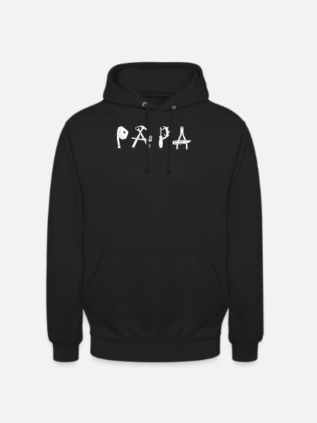 Papa DIY Tool - Unisex Hoodie - black