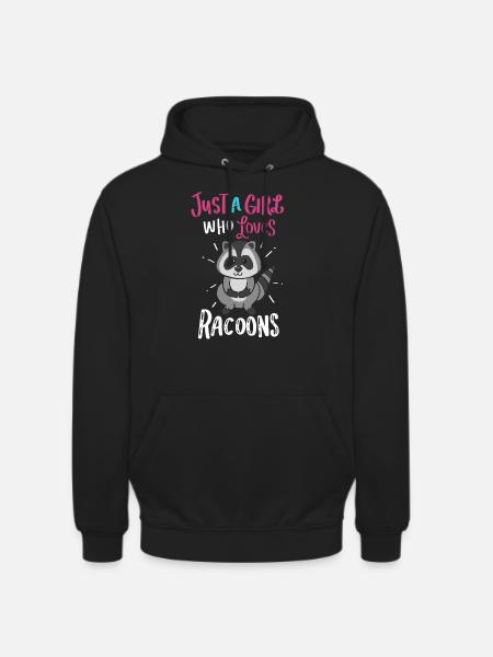 Waschbären - Unisex Hoodie - Schwarz