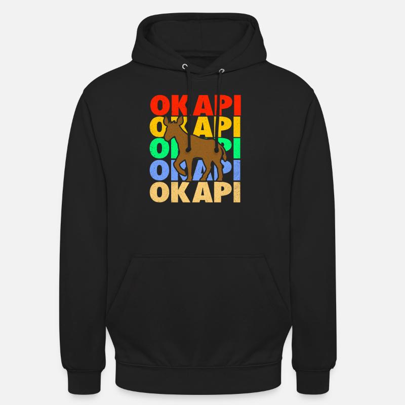 Okapi - Sweat-shirt à capuche unisexe - noir