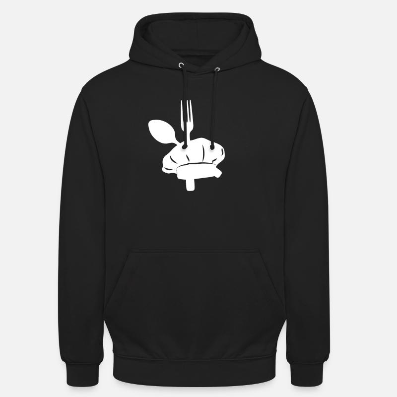 Équipement de cuisson - Sweat-shirt à capuche unisexe - noir
