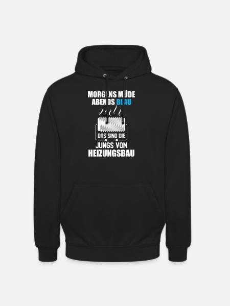 Heating engineer heating construction - Unisex Hoodie - black