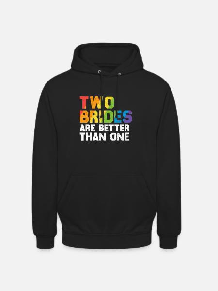 Braut LGBT Homo Ehe - Unisex Hoodie - Schwarz