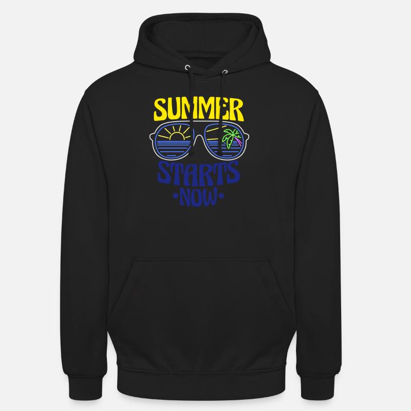 Vacances d'été - Sweat-shirt à capuche unisexe - noir