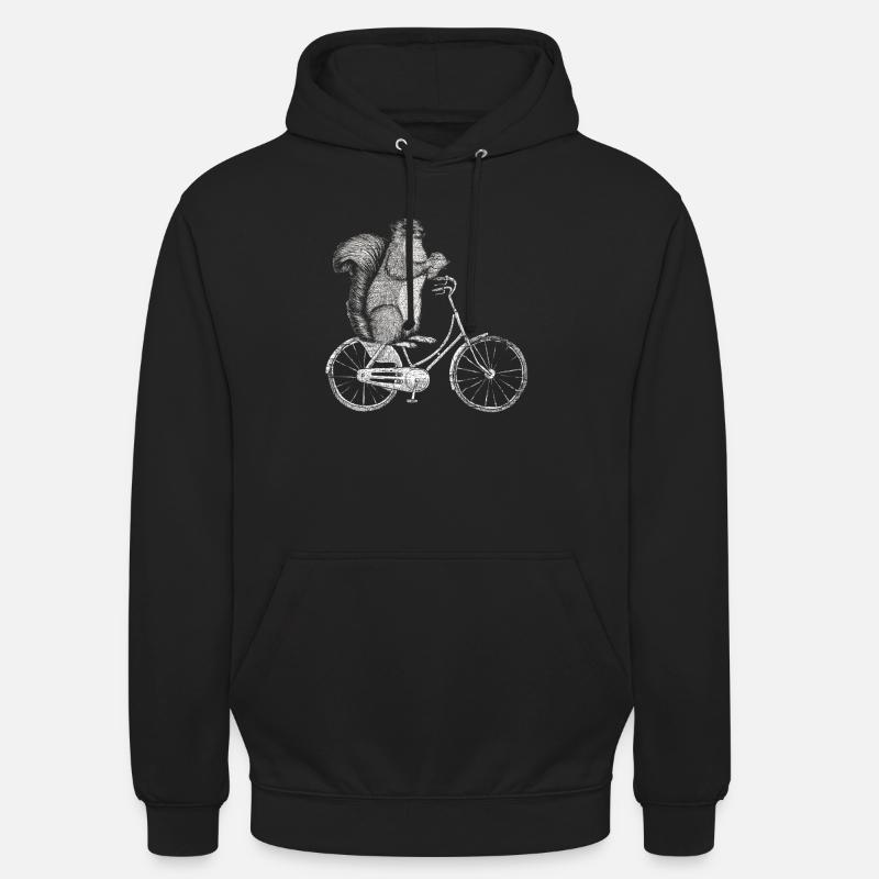 écureuil - Sweat-shirt à capuche unisexe - noir