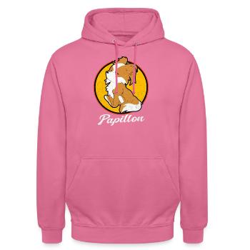 Papillon - Unisex Hoodie - Pink - Vorne - Alina (178cm) & Michal (187cm)