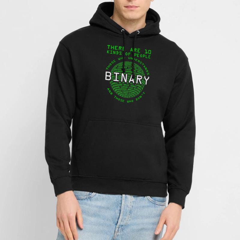 Programmeur Codeur Informaticien Nerd Geek Binary Sweat-shirt à capuche unisexe