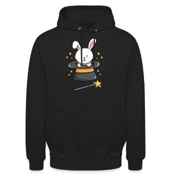 Bunny Magie - Unisex Hoodie - Schwarz - Vorne - Alina (178cm) & Michal (187cm)