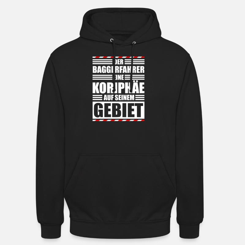 Chantier de dragage - Sweat-shirt à capuche unisexe - noir