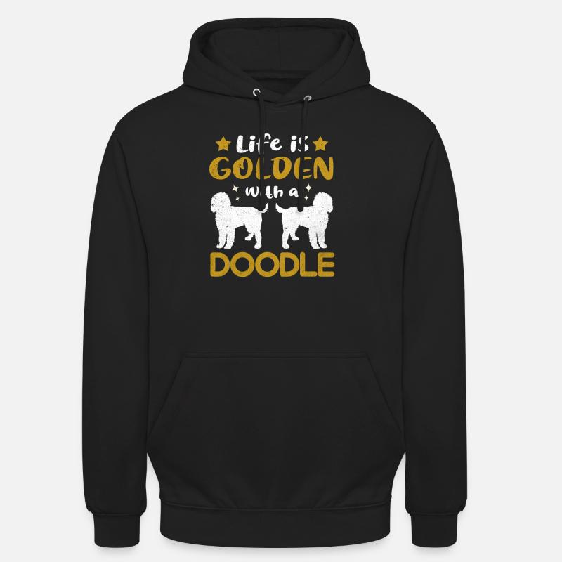Doodle - Sweat-shirt à capuche unisexe - noir