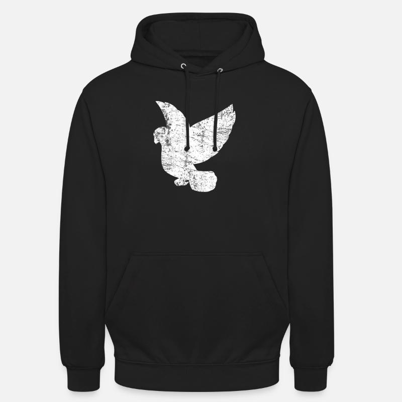 Colombe Blanche Colombe - Sweat-shirt à capuche unisexe - noir