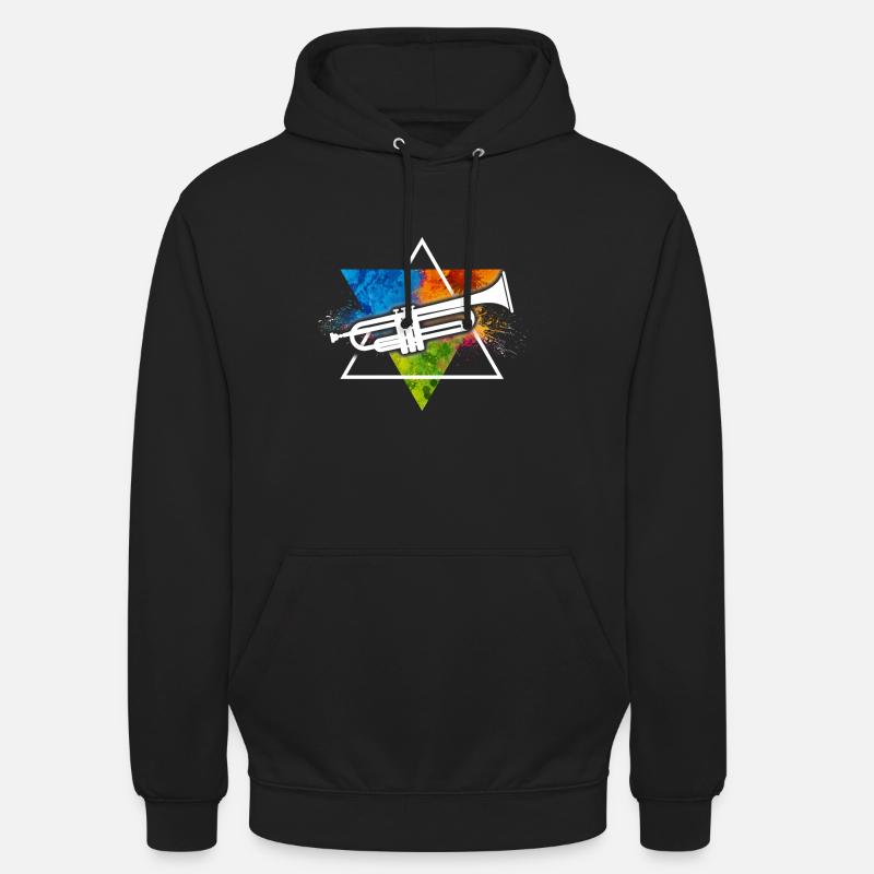 Trompete - Unisex Hoodie - Schwarz