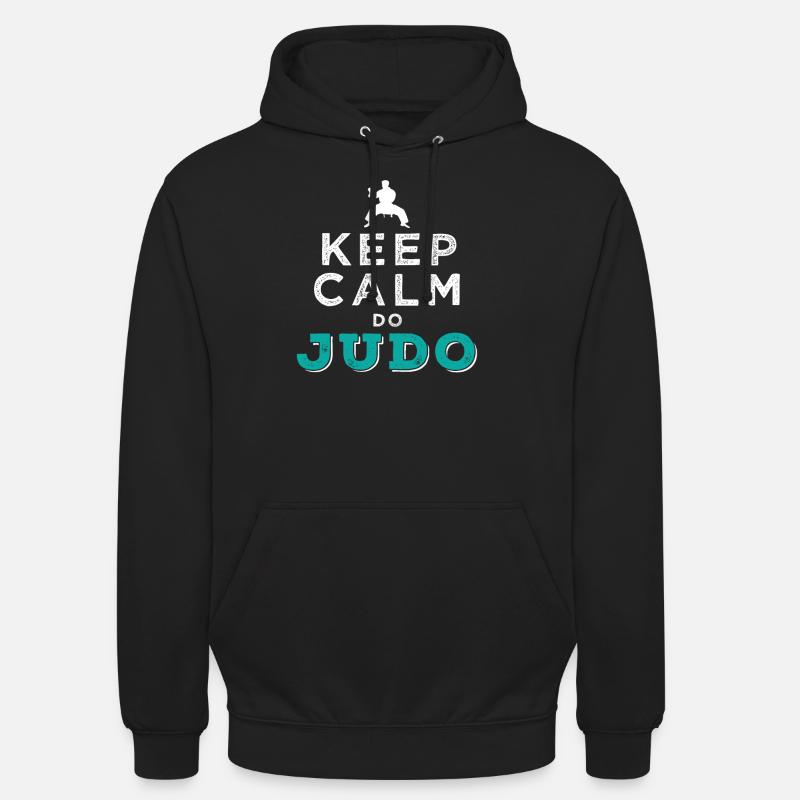 Judo - Sweat-shirt à capuche unisexe - noir