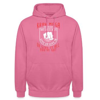Krav Maga - Unisex Hoodie - Pink - Vorne - Alina (178cm) & Michal (187cm)