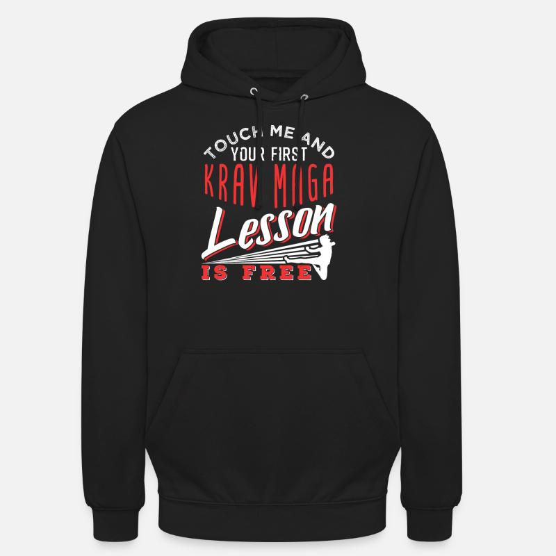 Krav Maga - Sweat-shirt à capuche unisexe - noir