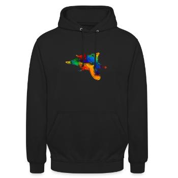 Kurzkopf sac de glisse Australie - Sweat-shirt à capuche unisexe - noir - Devant - Alina (178cm) & Michal (187cm)