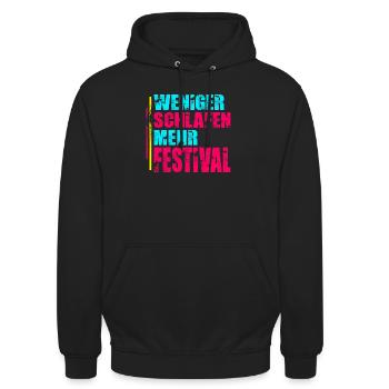 Festival Open Air - Unisex Hoodie - Schwarz - Vorne - Alina (178cm) & Michal (187cm)