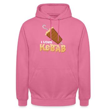 kebab - Unisex Hoodie - pink - Front - Alina (178cm) & Michal (187cm)