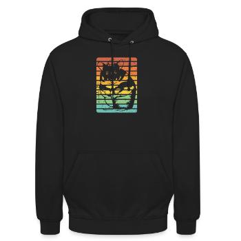 Hamster - Unisex Hoodie - black - Front - Alina (178cm) & Michal (187cm)