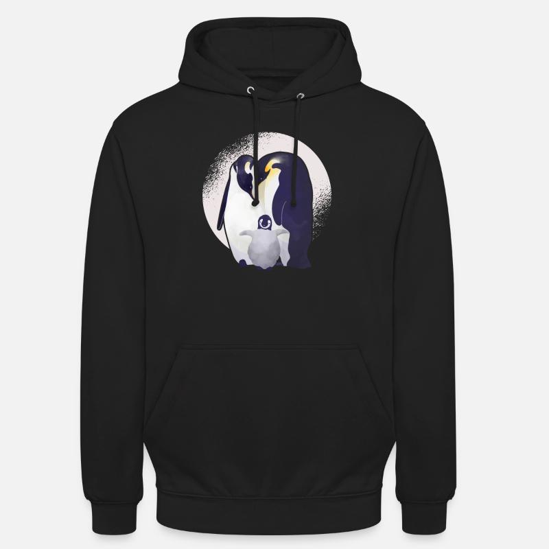 manchot - Sweat-shirt à capuche unisexe - noir