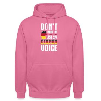 German Voice Germany - Unisex Hoodie - pink - Front - Alina (178cm) & Michal (187cm)