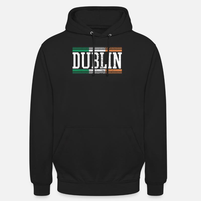 Dublin Irlande - Sweat-shirt à capuche unisexe - noir