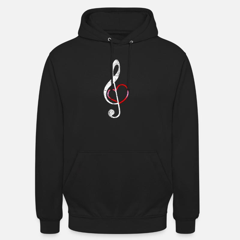 Chant musical - Sweat-shirt à capuche unisexe - noir