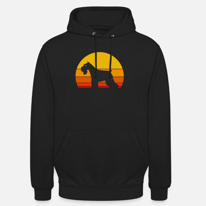 schnauzer géant - Sweat-shirt à capuche unisexe - noir