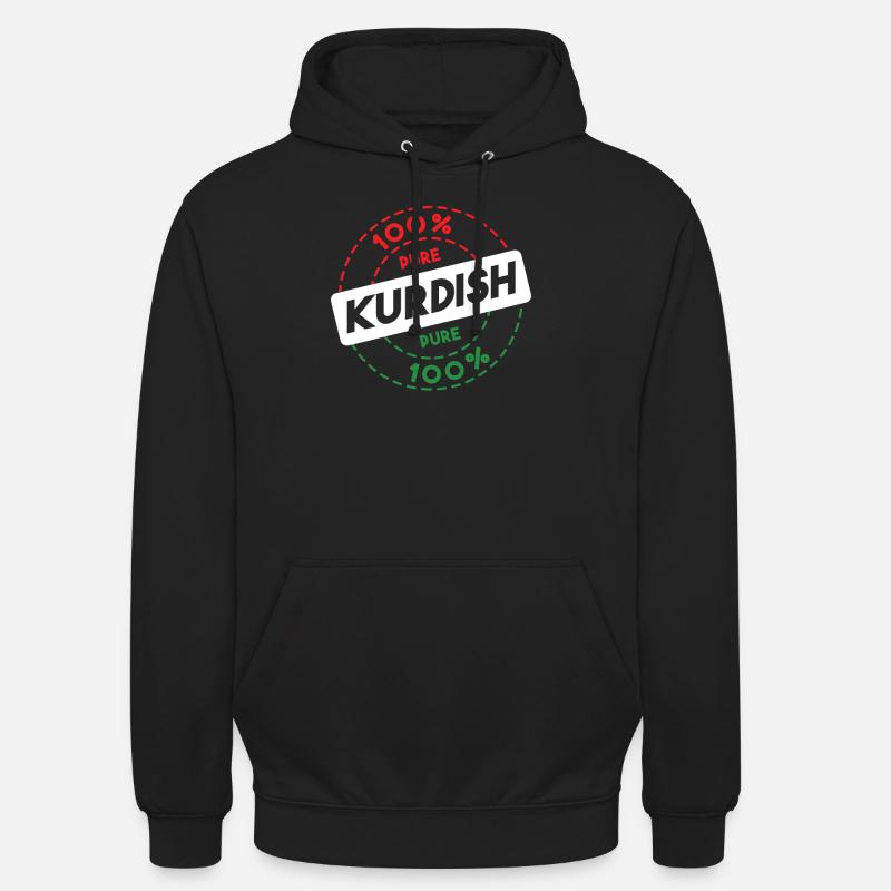 Kurdistan - Sweat-shirt à capuche unisexe - noir