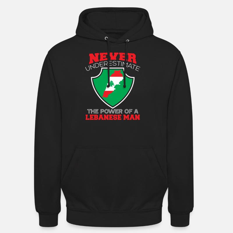 Liban - Sweat-shirt à capuche unisexe - noir