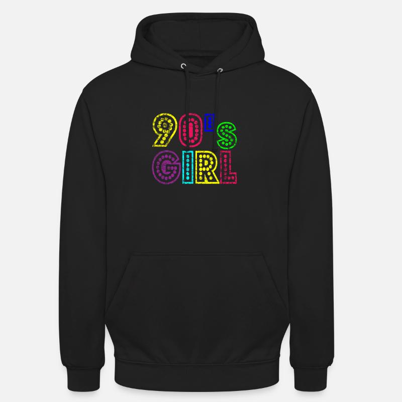 90er Mädchen - Unisex Hoodie - Schwarz