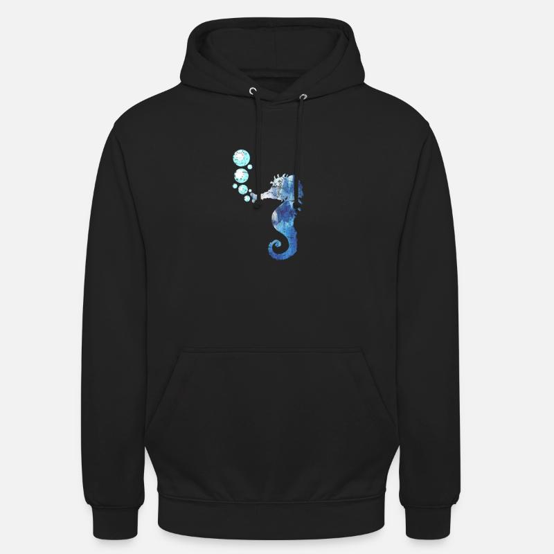 Seepferdchen Meeresbewohner - Unisex Hoodie - Schwarz