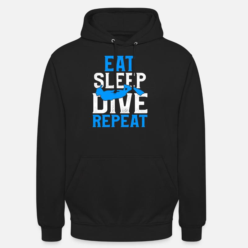 Plongée plongée plongée sous-marine - Sweat-shirt à capuche unisexe - noir