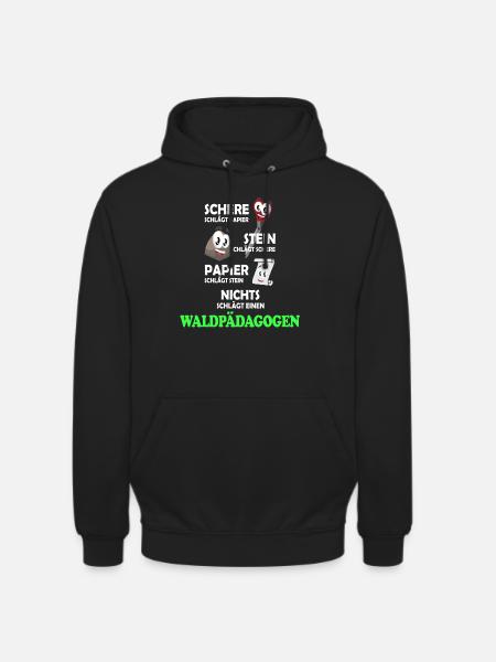 Waldpädagogik Erlebnispädagoge - Unisex Hoodie - Schwarz