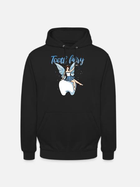 Dentist tooth fairy fairy - Unisex Hoodie - black