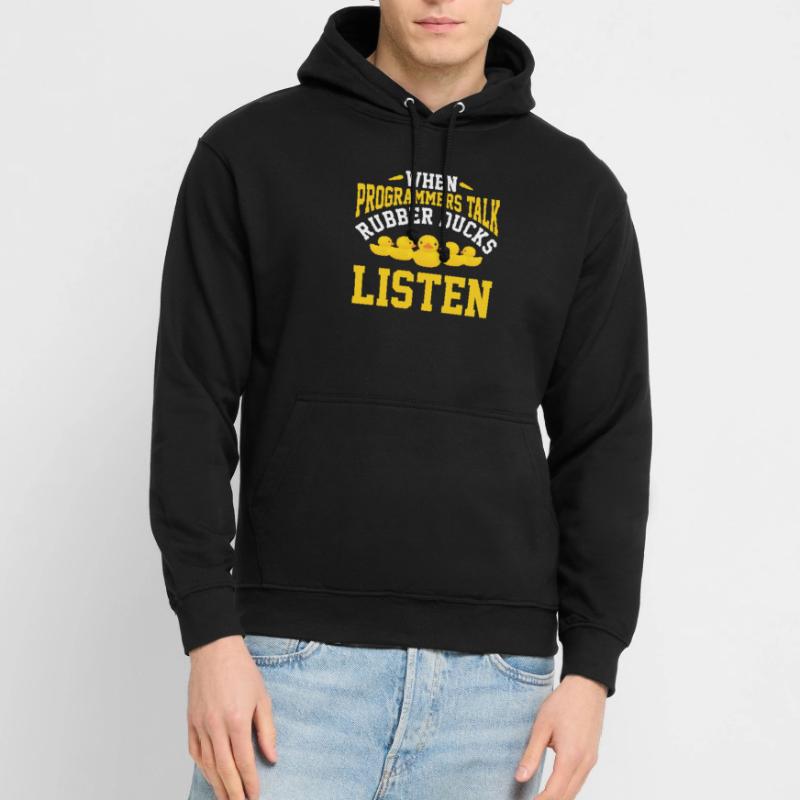 IT programmer developer rubber duck Unisex Hoodie