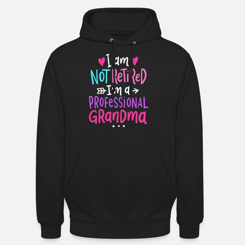 Oma Großmutter im Ruhestand - Unisex Hoodie - Schwarz