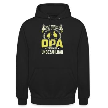 Brieftauben Taubenzucht Taubenzüchter - Unisex Hoodie - Schwarz - Vorne - Alina (178cm) & Michal (187cm)
