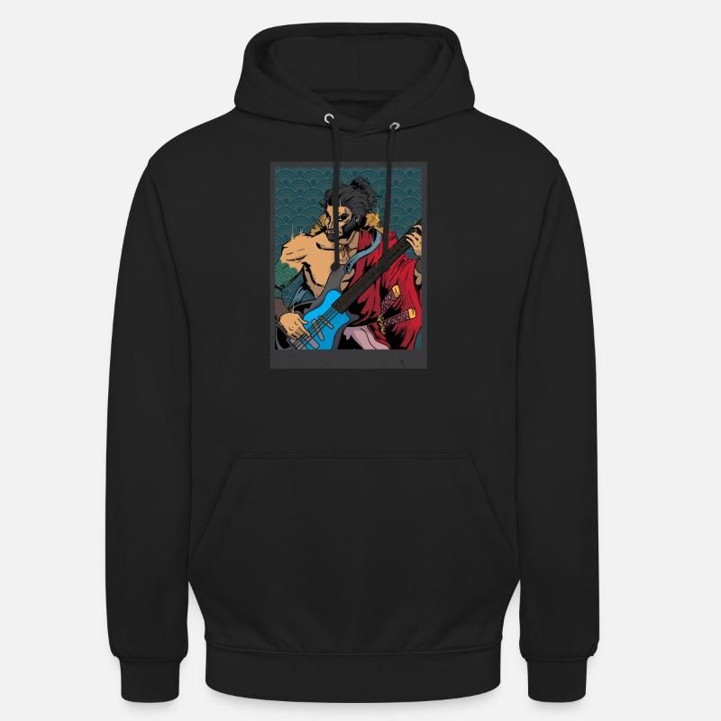 guitaristes - Sweat-shirt à capuche unisexe - noir