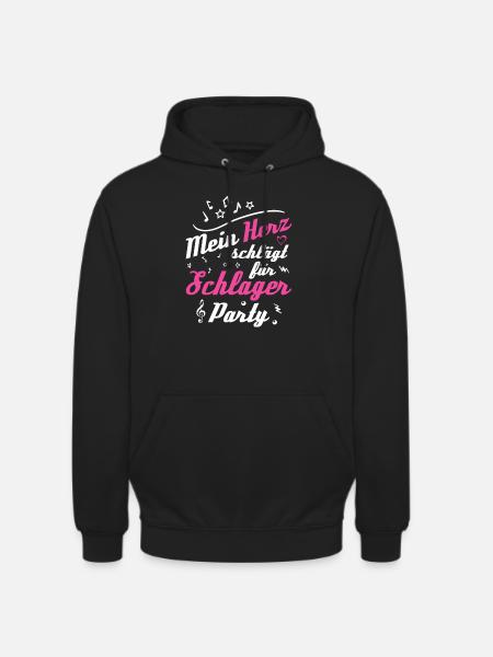 Schlager Schlagermusik - Unisex Hoodie - Schwarz