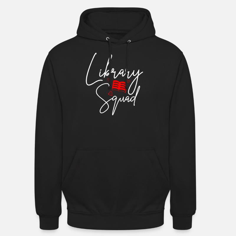 Équipe de bibliothèques - Sweat-shirt à capuche unisexe - noir
