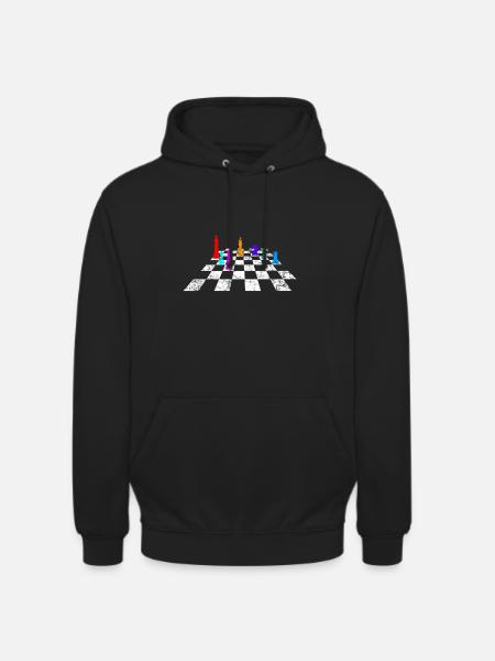 Retro Chess Move - Unisex Hoodie - black