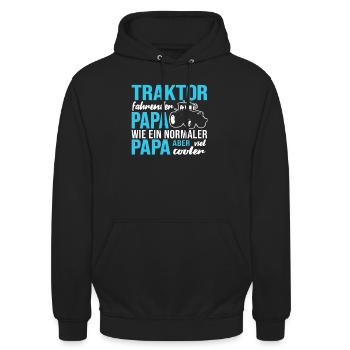 Bauer Landwirt Landwirtschaft - Unisex Hoodie - Schwarz - Vorne - Alina (178cm) & Michal (187cm)