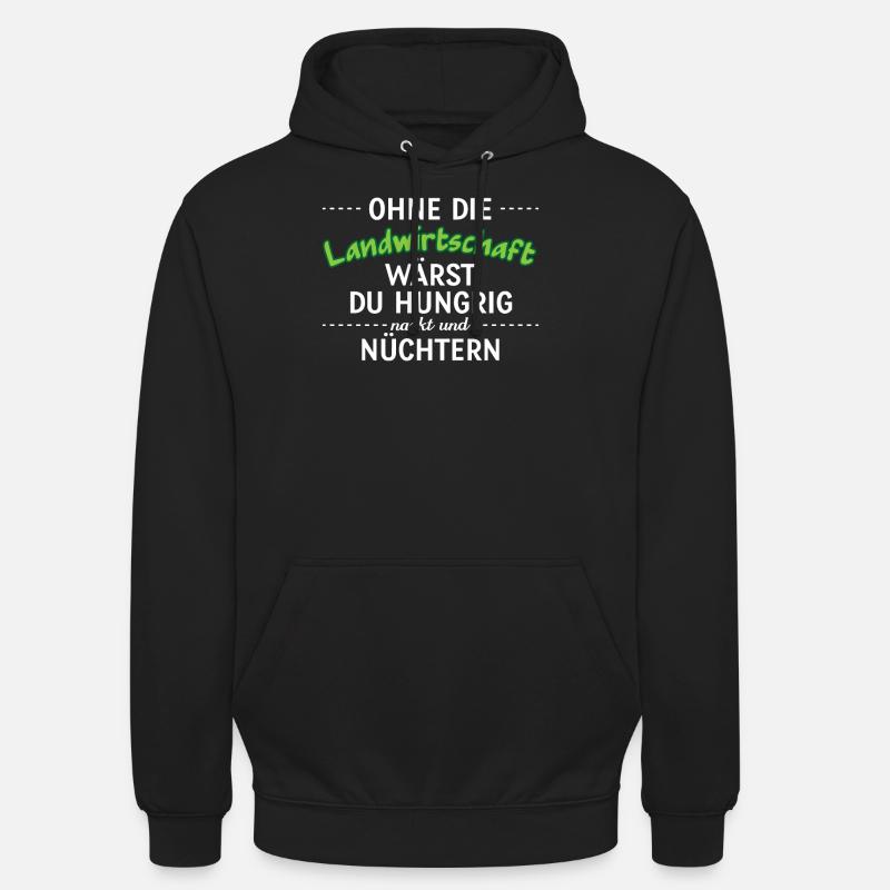 Landwirtschaft Bauer - Unisex Hoodie - Schwarz