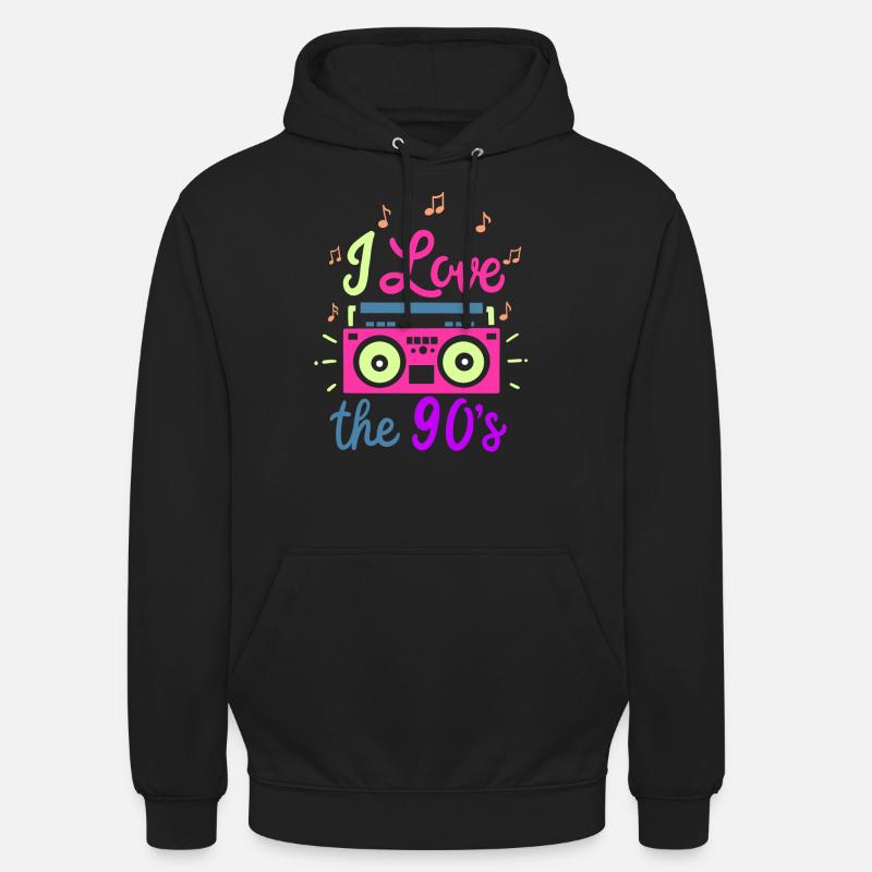 90er - Unisex Hoodie - Schwarz