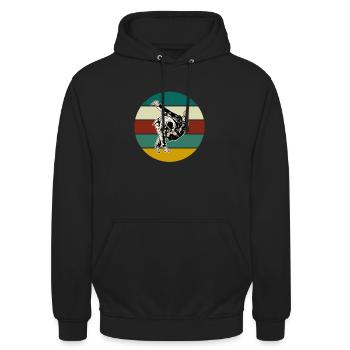Judo Fighter Judoka - Unisex Hoodie - black - Front - Alina (178cm) & Michal (187cm)
