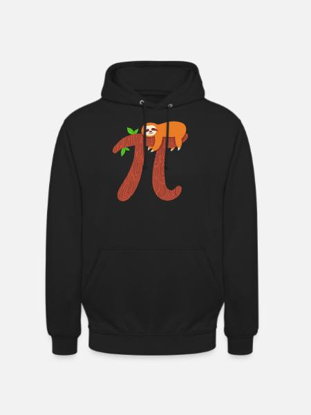Sloth PI Math 3.14 - Sweat-shirt à capuche unisexe - noir
